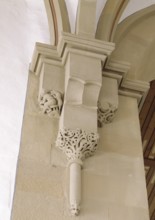 St. Johannis, early Gothic console in the south-west corner of the crossing, St., Sankt, Saint