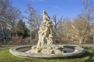 Flood Fountain, Perelsplatz, Friedenau, Tempelhof-Schöneberg, Berlin, Germany, Europe