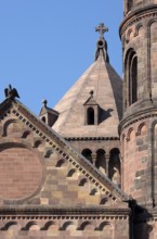 Worms, St Peter's Cathedral, north-east tower, east choir and crossing tower, detail