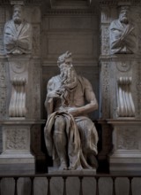 Moses, seated figure 1513-16 by Michelangelo, St, Saint, Saint