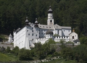 Italy S-Tyrol Burgeis. Marienberg Monastery. Baroque, St., Saint, Saint