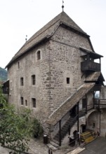 Bolzano, Runkelstein Castle. High castle from 1237. west palas