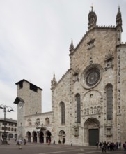 Italy Como Cathedral Started in 1396 Construction continued into the 16th century left Town Hall