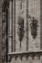 Built from 1386, south transept gable with sculptures and tracery frieze from various eras, St.,