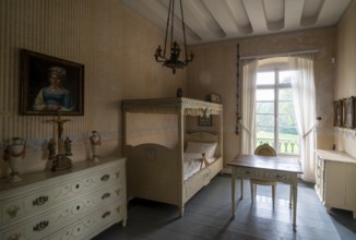 Krefeld, Museum Burg Linn, hunting lodge, Von der Leyen bedroom