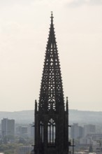 Freiburg im Breisgau, Cathedral of Our Lady, spire backlit