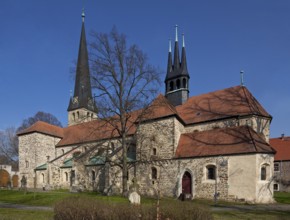 Groß Ammensleben, former monastery church. St Peter and Paul of SSO Pillar basilica begun in the