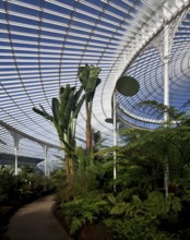 Glasgow Botanic Garden, KIBBLE PALACE greenhouse ensemble built on Loch Long in 1863 and moved to