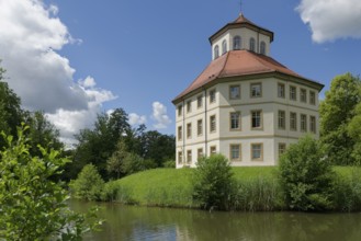 Moated castle in Oppenweiler, castle, classicism, classicist, Rems-Murr district, Germany, Europe