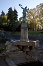 Main construction period 1907-1915 by Bernhard Sehring, lion fountain with bronze sculpture of