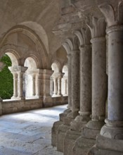 Fontenay former Cistercian monastery Cloister arcades, St., Saint, Saint