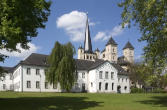 Brauweiler near Pulheim, abbey church of St Nicholas, complete complex with chapter house, view