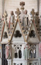 Constance, Cathedral, Holy Sepulchre in the Mauritius Rotunda, detail of the three holy kings,