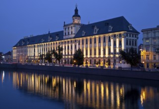 Wroclaw Breslau, main university building built in 1728-41