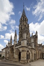 Begun 1240, view from south-west, porch built 1270-90, restored 19th century by Viollet-le-Duc, St