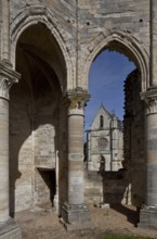 Fontaine-Chaalis, Royal Abbey of Chaalis, North Conche View to the east to the Chapelle Ste-Marie