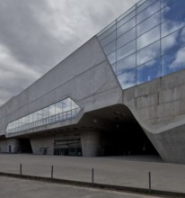 Wolfsburg Science Museum PHAENO Partial view from south-east 2001-05 by Zaha Hadid