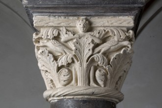 Brauweiler near Pulheim, abbey church of St Nicholas, Benedictine chapel, 11th-12th century capital