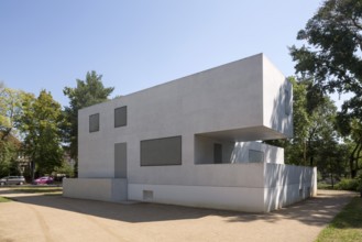 Dessau, Bauhaus Master Houses, Gropius Master House, west side, modern reinterpretation by the