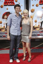 Bill Hader and Anna Faris at the Los Angeles premiere of 'Cloudy With A Chance Of Meatballs' held