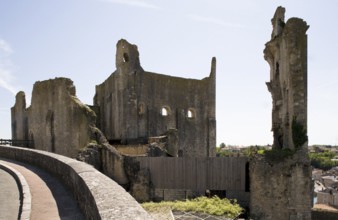 Chauvigny near Poitiers, ruins of the bishop's palace