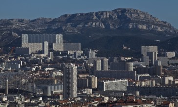 Marseille, view from the Basilique Notre-Dame-de-la-Garde to the southeast