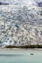 Zodiac excursion to the Pia Glacier, Cordillera Darwin, north-east foothills of the Beagle Channel,