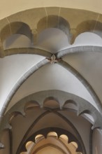 Vestibule (former cloister), vault detail, St., Sankt, Saint