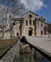 Cistercian monastery founded in 1144, church built 1175-1220, view from west, St., Sankt, Saint