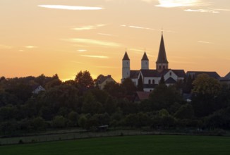 View from south-east at sunset, St., Sankt, Saint