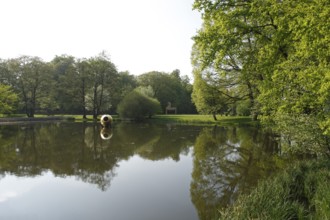 Moyland, castle park in spring