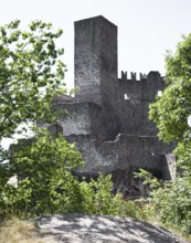 Italy S-Tyrol Missian Castle Hocheppan v NW. Romanesque hilltop castle