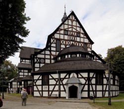 Protestant Church of Peace, view from east, built 1656-57, largest half-timbered church in Europe