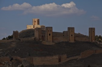 Spain Molina de Aragón Castle, partial view from the south