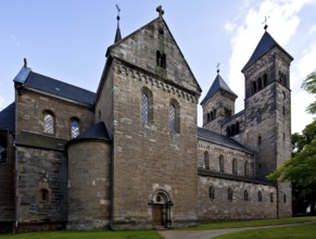 View from north-east, reconstruction of nave and towers 1855-66 by Ferdinand von Quast, St., Sankt,