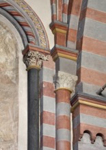 Brauweiler near Pulheim, St Nicholas Abbey Church, choir, blind arcades on the south wall, capitals