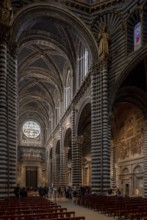 Siena, Duomo Santa Maria, interior, view to the west