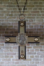 1979 - 1984 Conversion of the barn into a church, altar cross by Hildegard Domizlaff 1984