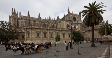 Seville, Cathedral. View from south-south-west Seville, Cathedral Seville, Cathedral, St., Saint,