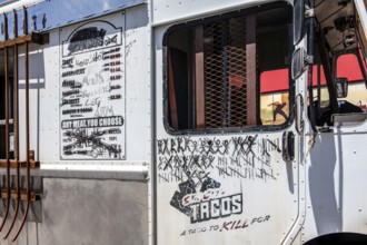 Barred food truck, zombie gaming arena, Area 15, Las Vegas, Nevada, USA, North America