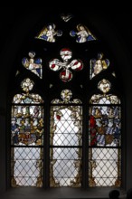 Stained glass window in the north aisle, east chapel of the Church of St., Church of St., St., St.,