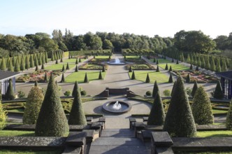 Terraced garden, view from the monastery to the south-west