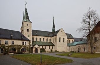 Monastery church from south-west, St., Sankt, Saint