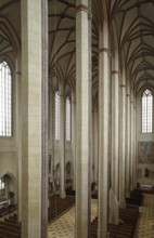 View from the organ loft to the east into the south aisle, St., Sankt, Saint