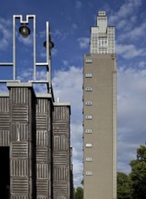 Magdeburg Rotehornpark Observation tower built in 1927 by Albinmüller for the German Theatre