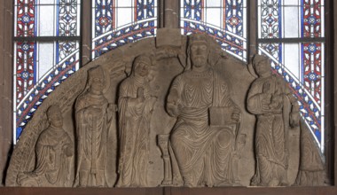 Worms, St Peter's Cathedral, Romanesque tympanum in the south aisle