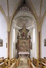 Bad Birnbach. Parish church. The northern Chrysanthi Chapel. Decorated with stucco around 1740.