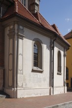 Baroque sacristy, south wall with epitaphs, St., Sankt, Saint