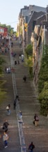 Liège, Liege, Montagne de Büren, outside staircase