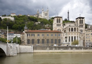 Above the Basilica of Notre-Dame de Fourvière, St., Saint, Saint